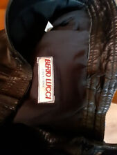 BERTOLUCCI  Schnürhose Herren Leder Motorrad Biker schwarz Hose Hose Größe 56