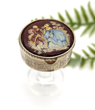 Pillendose Schatulle Keramik