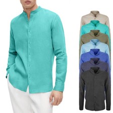 Herren Leinenhemd Casual