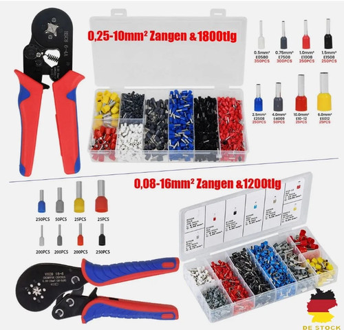 Crimpzange set 1200 1800 - set, 1200/1800