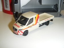 Herpa 095204 MB Sprinter Doka Pritsche Kirmes Schausteller R.Barth und Sohn