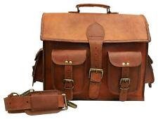 Neue Vintage Leder Kuriertasche Reisetasche Laptop Koffer Aktentasche Tasche ...