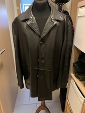 Lederjacke, Schott USA, schweres Leder, Schwarz, Gr. 54 US
