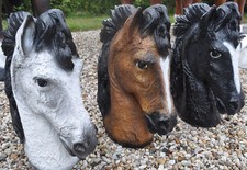 Pferd pferde kopf dekofigur - pferde,
