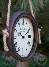 Wanduhr oval cm braun - oval, 22