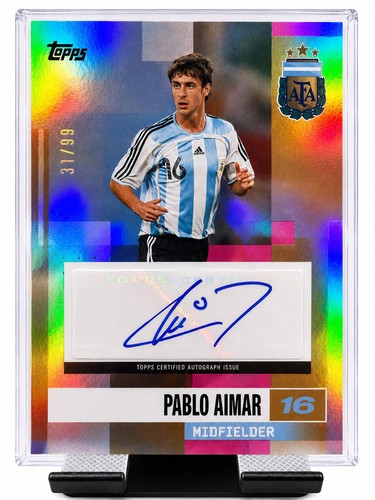 Pablo aimar autograph card 99 - aimar, /99