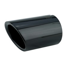 Auspuffblende Schwarz für