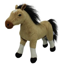 Heunec Schönes hellbraunes Pferd, stehend Kuscheltier 30cm Gebraucht Pferd