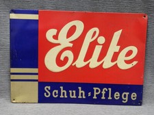 Blechschild Elite Schuh Pflege