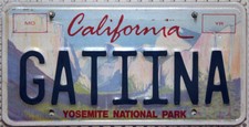 Kalifornien USA Nummernschild California Yosemite Nat. Park Schild License Plate