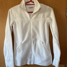 Kuscheliger Fleece-Jacke, Weiß, Größe 36 NEU