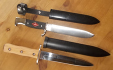 2x  Jagdmesser  Fahrtenmesser mit Raute Lilie Top Zustand