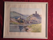 Aquarell Beilstein (Mosel)