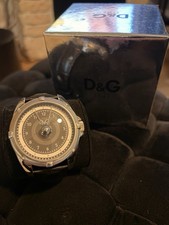 Dolce & Gabbana Armbanduhr Unisex Analog Quarz Edelstahl Schwarz in OVP