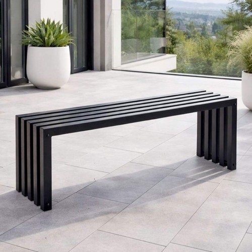 Gartenbank metall massiv - gartenbank,