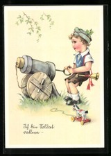 AK 2. Weltkrieg, Junge mit