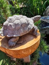 Wasserspeier,Teichfigur Schildkröte Lebensecht  massiver Steinguss