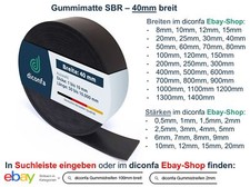Gummistreifen 40mm 4cm BREIT -