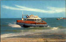 Luftkissenboot Hovercraft SRN6 ~1960/70 Schiff Ship color Postkarte Postcard