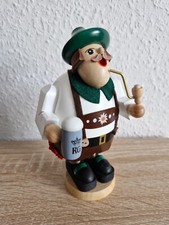 Räuchermann Erzgebirge Seiffen Richard Glässer Bayer mit Bierkrug neu