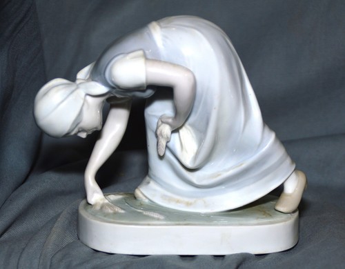 Porzellanfigur ährenleserin - porzellanfigur,