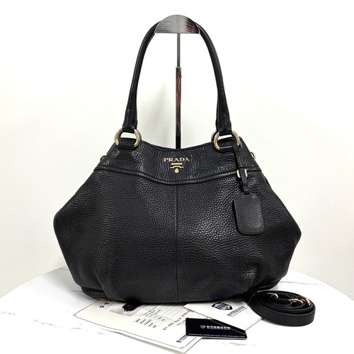 Prada vitello daino tote bag - daino,