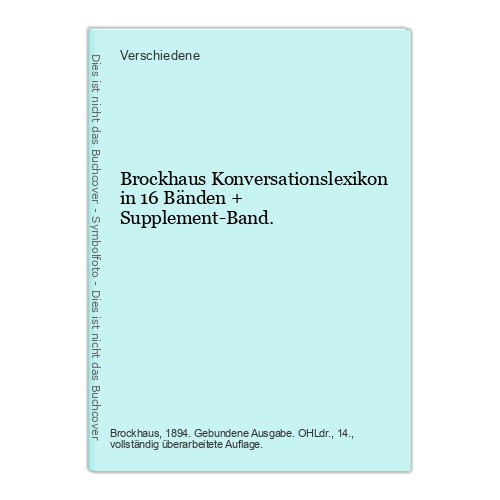Brockhaus konversationslexikon - brockhaus,