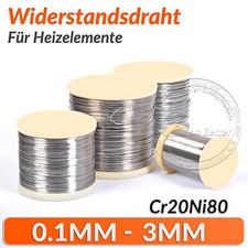 Widerstandsdraht Cr20Ni80 0.1mm bis 3mm Heizdraht 2.4869 Styropor Schneidedraht