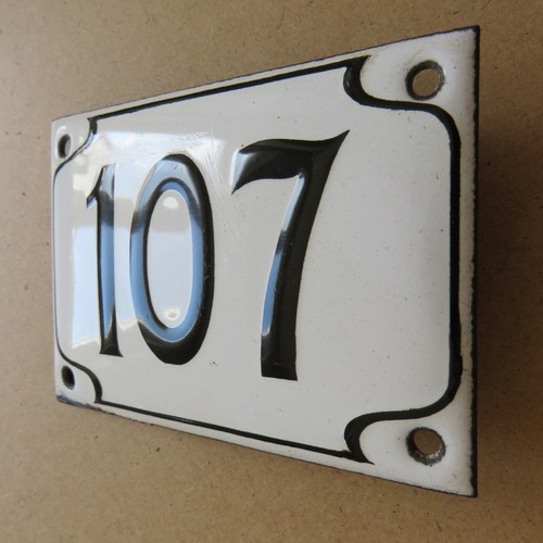 Hausnummer 107 antikes - hausnummer, =