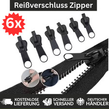 6x Reißverschluss Zipper