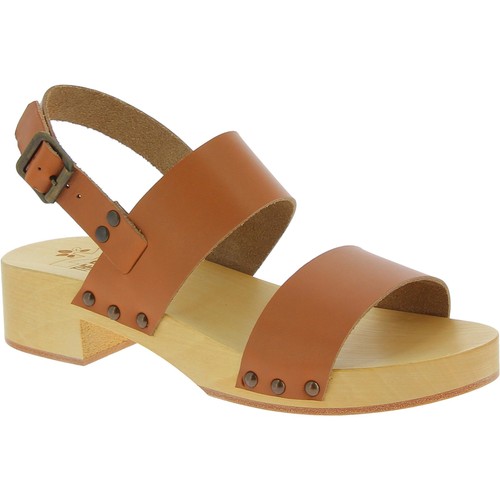 Damen holz clogs mit - holz,