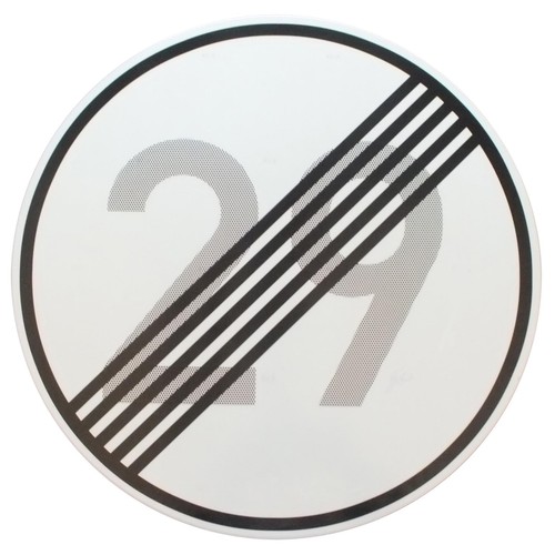 Original verkehrszeichen ende - original,
