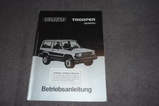 Betriebsanleitung Bedienungsanleitung Isuzu Trooper 2.6 I / 2.8 TD 01/1989