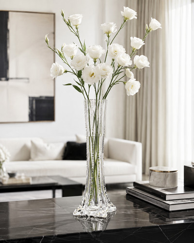 Art deco glasvase quadratisch - art,