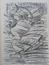 ERNST BARLACH - Sturmangriff. Lithographie 1915, Schult 68 / Willy Jaeckel