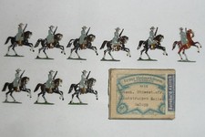 Zinnfiguren, Flachfiguren, DSW um 1900, Schutztruppenreiter, OB!
