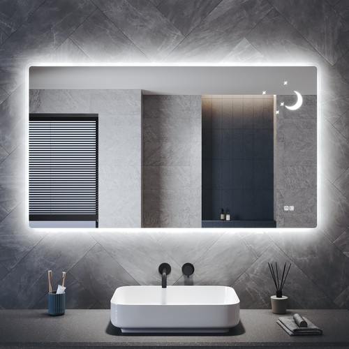 Badspiegel mit led - mit,