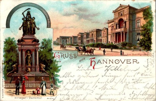 Litho gruss aus hannover - litho,