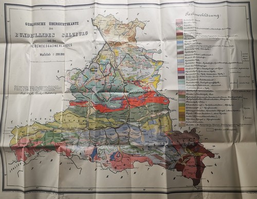 Große geologische karte - große,