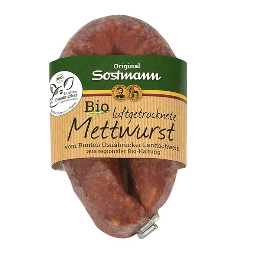 Luftgetrocknete mettwurst vom - luftgetrocknete,