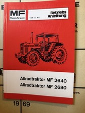 Origi Betriebsanleitung für die Massey Ferguson Allradtraktor MF 2640 und MF2680