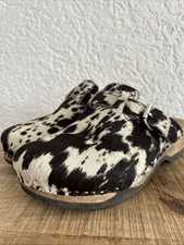 Fellclogs Kuhfell Holzclogs 40 Flexsohle NEUwertig Clogs Tracht  Fellschuhe