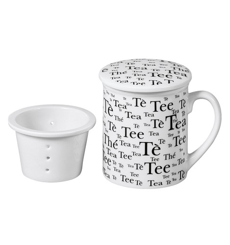 Teebecher mit sieb und deckel - sieb,