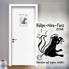 Wandtattoo Furz Zone 40cm