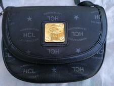 HCL Damenhandtasche Leder schwarz ~Top Zustand ~ wie NEU !!! Kult aus den 90er