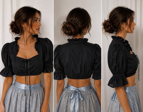 Dirndl bluse neu schwarz - neu,