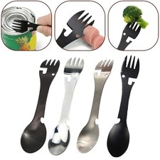 Outdoor Multifunktion Gabel Löffel Dosenöffner perfekt für Wandern und Campin