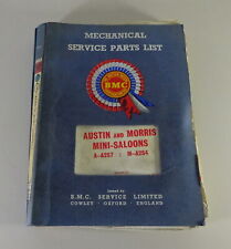 Teilekatalog / Parts List BMC Austin / Morris Mini Mk. I Mechanic from1965