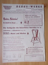 Biberach - Riss ältere Preisliste, DEBUS - Werke, Muser u. Mischer, Hammermühlen