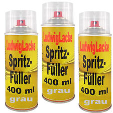 Spritzspachtel 3x 400ml Grau Füller Spraydosen Spritzfüller
